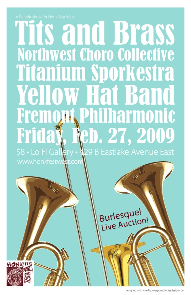 HonkFest West Fundraiser: Tits and Brass